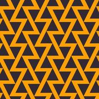 Modern black-yellow color abstract triangle zig zag line pattern design seamless background. Use for fabric, textile, interior decoration elements, upholstery, wrapping. vector