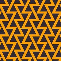 Modern black-yellow color abstract triangle zig zag line pattern design seamless background. Use for fabric, textile, interior decoration elements, upholstery, wrapping. vector