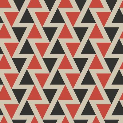 Abstract triangle pattern and zig zag line seamless background, modern Scandinavian color style. Use for fabric, textile, interior decoration elements, upholstery, wrapping.