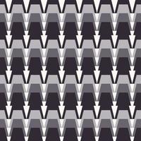 Abstract geometric arrow shape black grey color seamless pattern background. Use for fabric, textile, interior decoration elements, upholstery, wrapping. vector