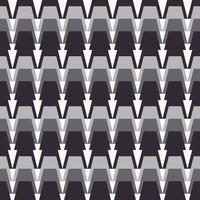 Abstract geometric arrow shape black grey color seamless pattern background. Use for fabric, textile, interior decoration elements, upholstery, wrapping. vector