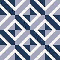 Checkered blue color background with white square diamond line shape seamless overlap pattern. Use for interior decoration elements. vector