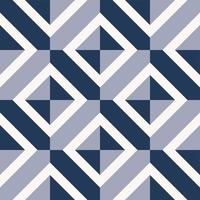 Checkered blue color background with white square diamond line shape seamless overlap pattern. Use for interior decoration elements. vector