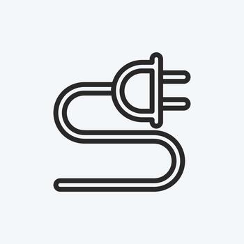 Icon Charge. suitable for education symbol. line style. simple design editable. design template vector. simple illustration vector