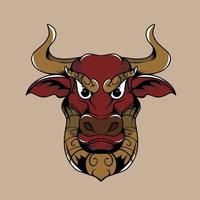 bulls vector illustration used for advertising needs and others