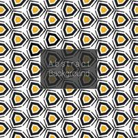 Square seamless pattern from black and yellow pyramid vector