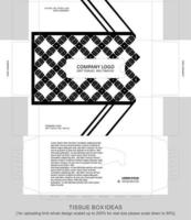 caja de pañuelos vectorial abstracta - plantilla para fines comerciales vector