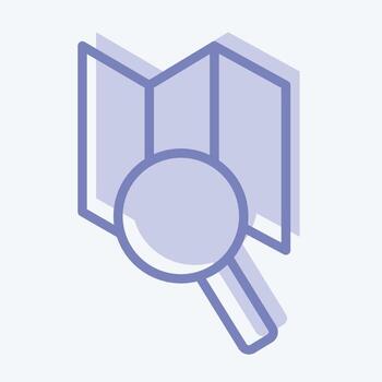 mapa de iconos adecuado para el símbolo de la educación. estilo de dos tonos. diseño simple editable. vector de plantilla de diseño. ilustración sencilla