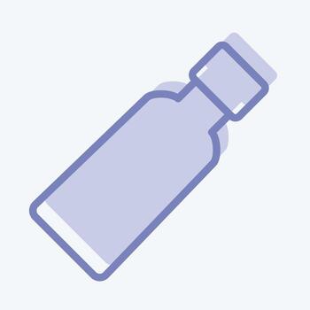 icono de pasta de dientes. adecuado para el símbolo de la medicina. estilo de dos tonos. diseño simple editable. vector de plantilla de diseño. ilustración sencilla