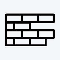 Icon Brickwork. suitable for building symbol. line style. simple design editable. design template vector. simple illustration vector