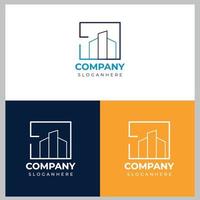 Creative real estate logo design or city vector logo with editable eps