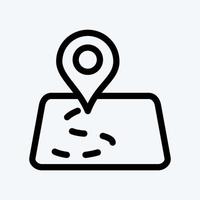 icono de orientación. adecuado para el símbolo de la educación. estilo de línea diseño simple editable. vector de plantilla de diseño. ilustración sencilla