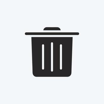 Icon Reduces Waste. suitable for education symbol. glyph style. simple design editable. design template vector. simple illustration vector