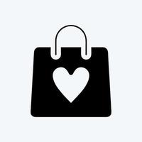Icon Gift Bag. suitable for Kids symbol. glyph style. simple design editable. design template vector. simple illustration vector