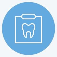 Icon X-Ray. suitable for medicine symbol. blue eyes style. simple design editable. design template vector. simple illustration vector