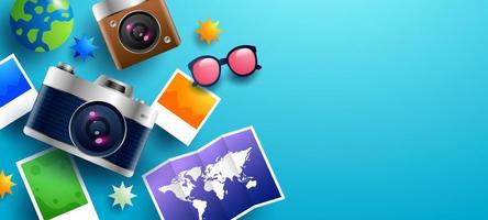 World Photography Background vector