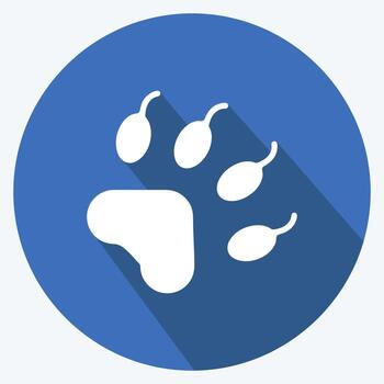 Icon Fauna. suitable for education symbol. long shadow style. simple design editable. design template vector. simple illustration vector