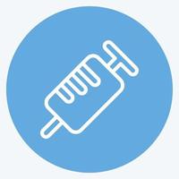 Icon Syringe. suitable for medicine symbol. blue eyes style. simple design editable. design template vector. simple illustration vector