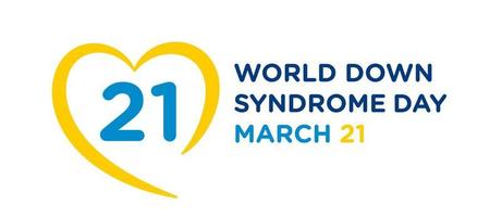 World Down Syndrome Day, March 21 vector illustration