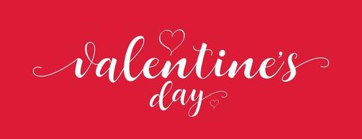 Happy valentine's day background with heart and love typography, happy valentines day calligraphy vector illustration