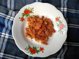 fried tempeh. Indonesian culinary food photo