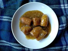 Balinese cakes on a plate. Indonesian culinary food photo