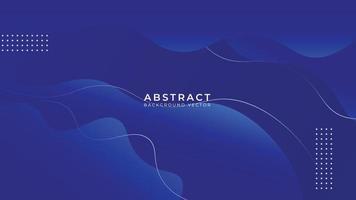 Abstract wave shapes blue background. Liquid color background design. Fluid shapes composition. Vector illustration