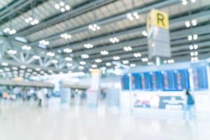 abstract blur airport terminal for background photo