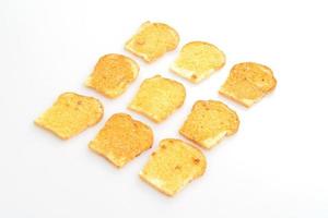 baked crispy bread with butter and sugar photo