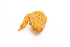 fried chicken on white background photo