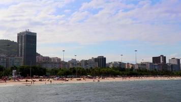 Rio de Janeirorio de Janeiro Brasilien 2020 Flamengo Beach panoramautsikt och stadsbild Rio de Janeiro Brasilien. video