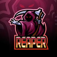 Reaper esport logo mascot design vector