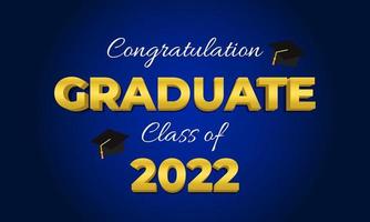 Congratulation Graduate Class Background Design vector