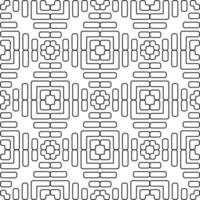 black and white sketch of flora and fauna batik. can be used for various purposes vector