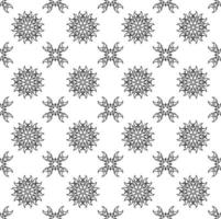 black and white sketch of flora and fauna batik. can be used for various purposes vector