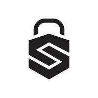 Bag and padlock logo. Logo template suitable for businesses and product names. This stylish logo design could be used for different purposes for a company, product, service or for all your ideas. vector