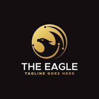 Eagle Tech Logo Template Design Vector, Emblem, Design Concept, Creative Symbol, Icon vector