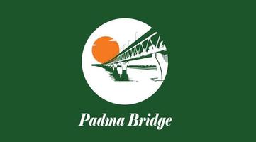 Padma bridge  silhouette vector