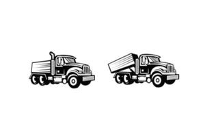 junk removal truck vector