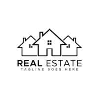 Modern Real Estate Building Logo Design Template vector