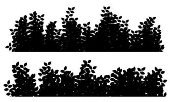 bush silhouette vector