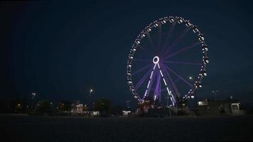 la ruota panoramica di Rimini di notte video