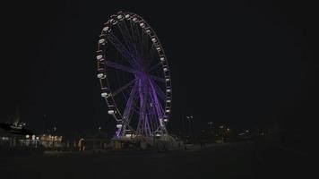 rimini riesenrad bei nacht video