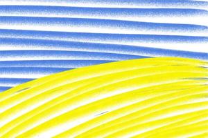 Vector pencil background in blue and yellow colors, doodle style