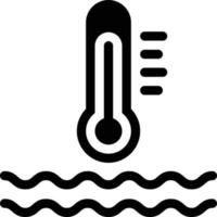 ilustración de vector de agua de temperatura en un fondo. símbolos de calidad premium. iconos vectoriales para concepto y diseño gráfico.