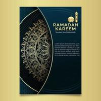 ramadan kareem fondo islámico con adorno de mandala vector