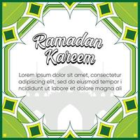 Ramadan kareem post design vector