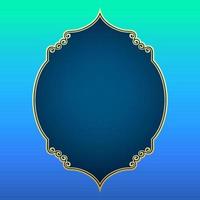 Islamic badge frame, for islamic background decoration vector