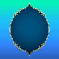 Islamic badge frame, for islamic background decoration vector