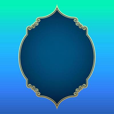 Islamic badge frame, for islamic background decoration